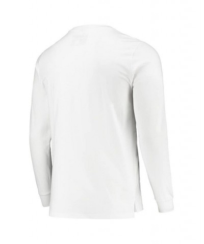 Men's White Brooklyn Nets Sue Tsai Long Sleeve T-shirt $45.00 T-Shirts