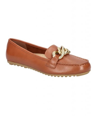 Women's Cullen Comfort Loafers Dark Tan Leather $54.60 Shoes