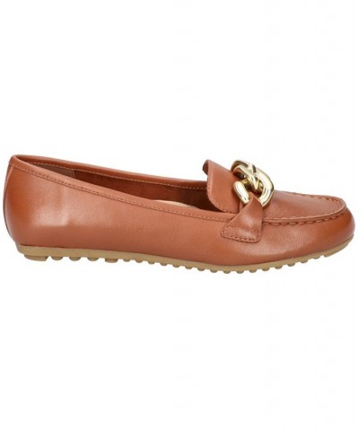 Women's Cullen Comfort Loafers Dark Tan Leather $54.60 Shoes