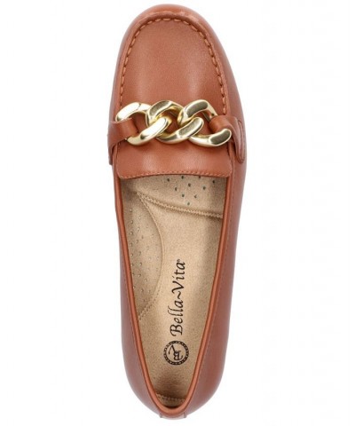 Women's Cullen Comfort Loafers Dark Tan Leather $54.60 Shoes