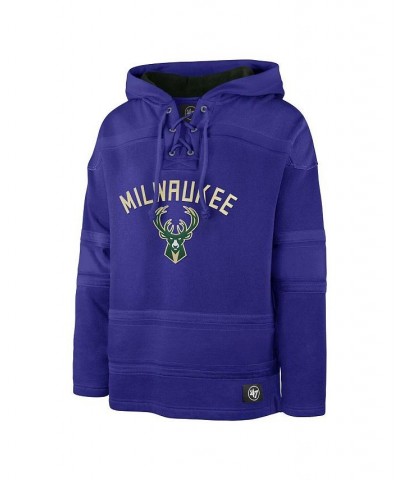 Men's Royal Milwaukee Bucks 2022/23 Pregame MVP Lacer Pullover Hoodie - City Edition $54.40 Sweatshirt