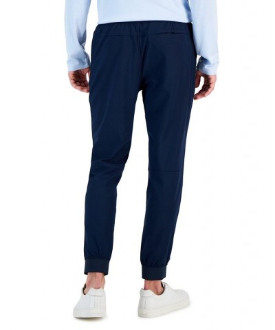 Men's Regular-Fit Tech Jogger Pants Blue $15.64 Pants