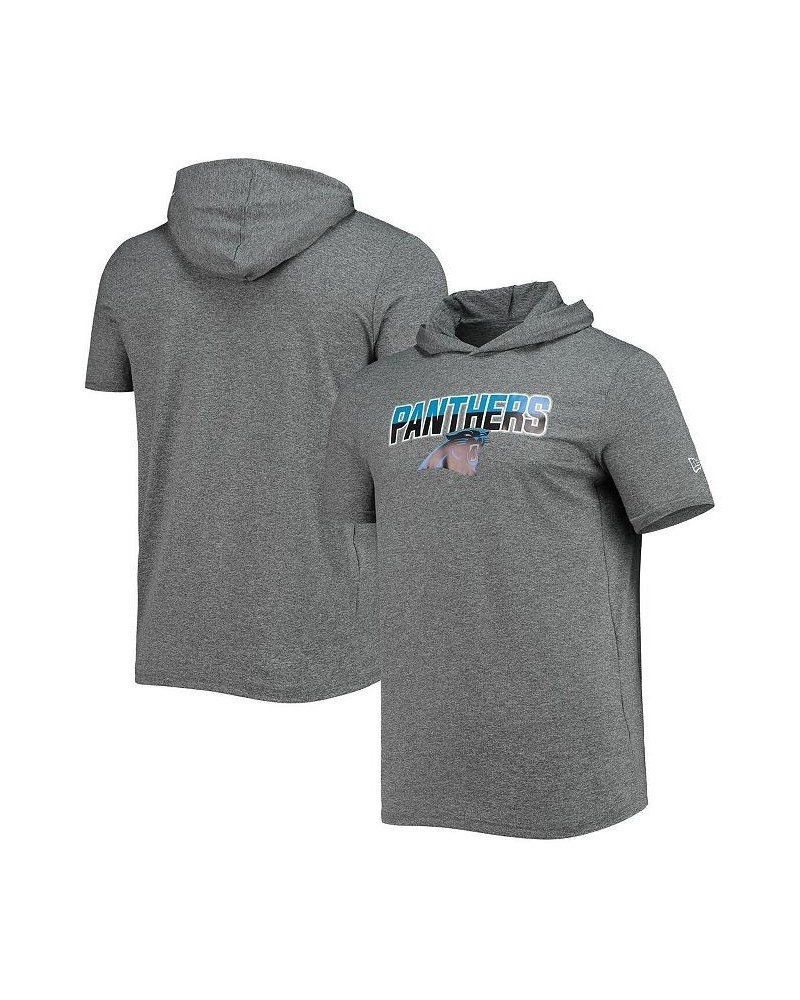 Men's Heathered Gray Carolina Panthers Team Brushed Hoodie T-shirt $22.00 T-Shirts