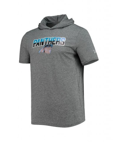 Men's Heathered Gray Carolina Panthers Team Brushed Hoodie T-shirt $22.00 T-Shirts