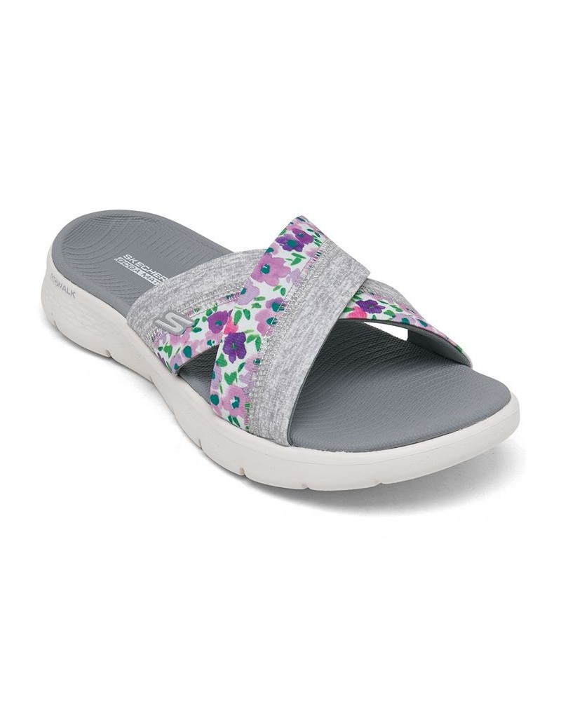 Women's GO WALK FLEX - Blossom Slip-On Sandals Multi $26.40 Shoes