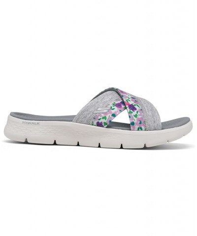 Women's GO WALK FLEX - Blossom Slip-On Sandals Multi $26.40 Shoes