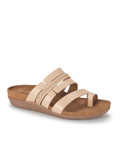 Women's Jorry Slide Sandal Tan/Beige $38.71 Shoes