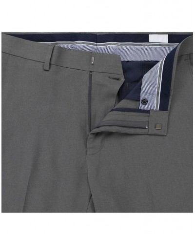 Stretch Heather Skinny Fit Flat Front Suit Separate Pant Gray $38.00 Pants