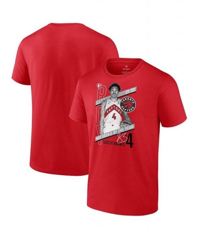 Men's Branded Scottie Barnes Red Toronto Raptors 2022 NBA Rookie of the Year T-shirt $20.51 T-Shirts