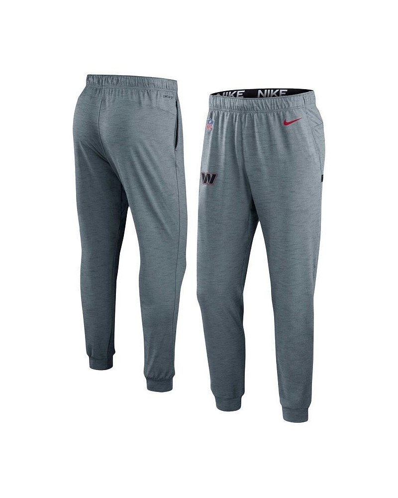 Men's Heather Gray Washington Commanders Sideline Pop Player Performance Lounge Pants $49.00 Pajama