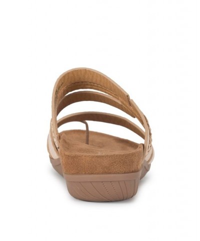 Women's Jorry Slide Sandal Tan/Beige $38.71 Shoes