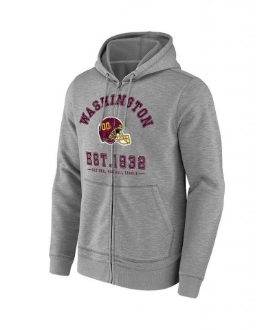 Men's NFL x Darius Rucker Collection by Heathered Gray Washington Football Team Slub Full-Zip Hoodie $27.72 Sweatshirt