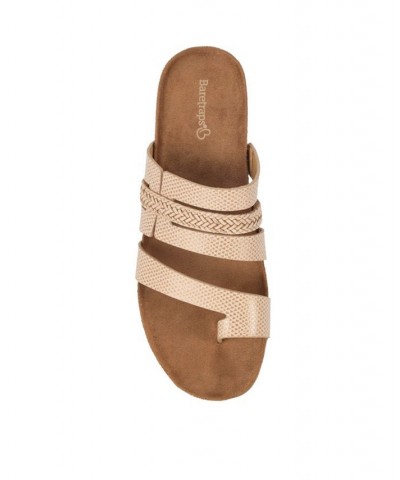 Women's Jorry Slide Sandal Tan/Beige $38.71 Shoes