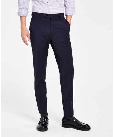 Men's Skinny-Fit Extra Slim Infinite Stretch Suit Pants Navy $41.07 Suits