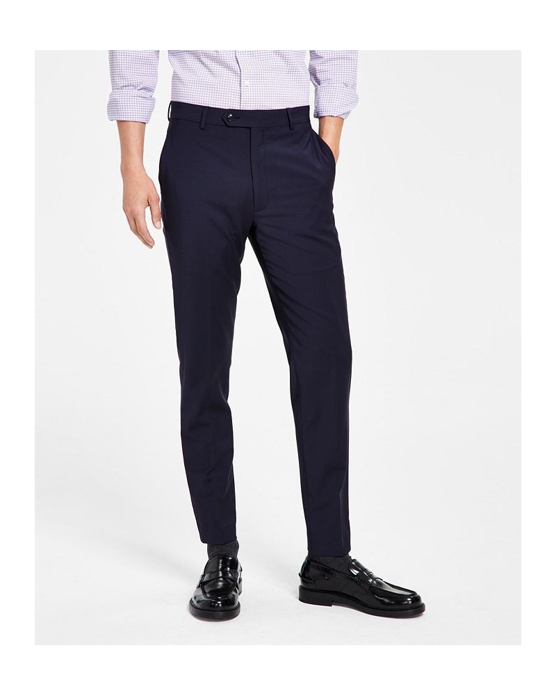 Men's Skinny-Fit Extra Slim Infinite Stretch Suit Pants Navy $41.07 Suits