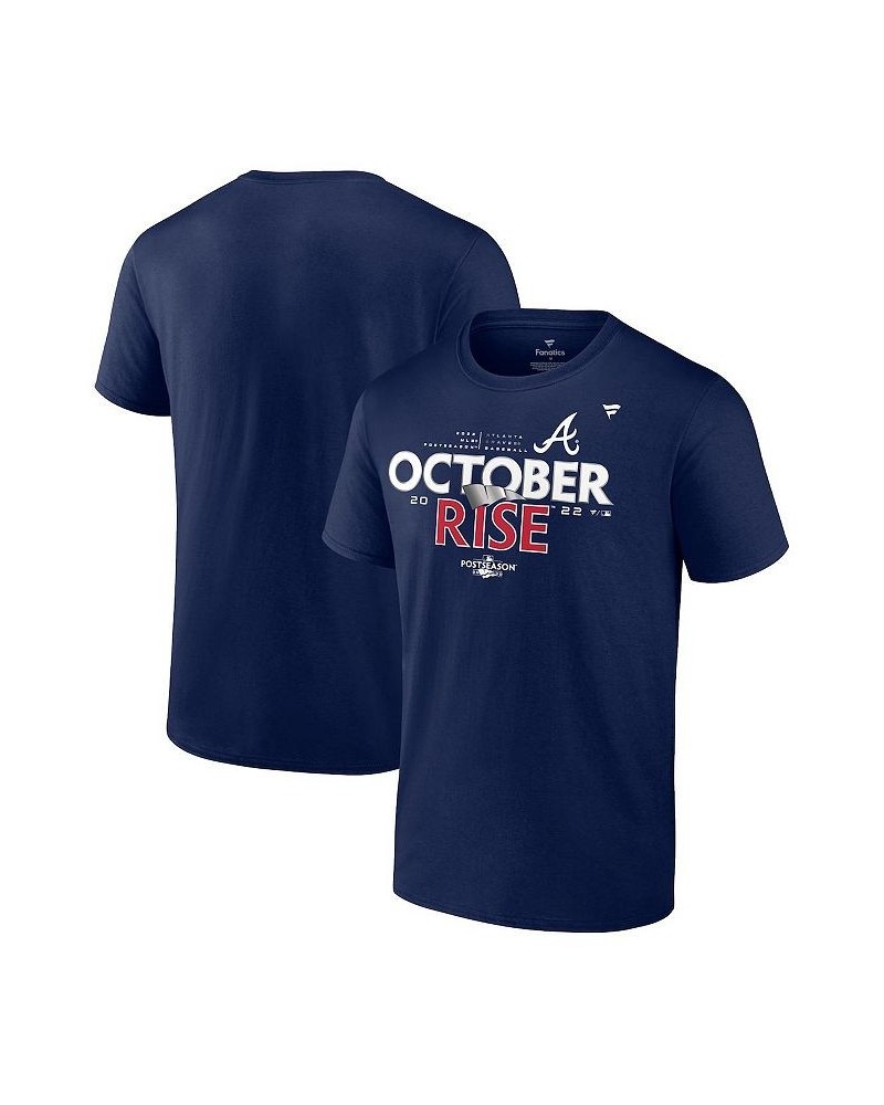 Men's Branded Navy Atlanta Braves 2022 Postseason Locker Room T-shirt $23.00 T-Shirts