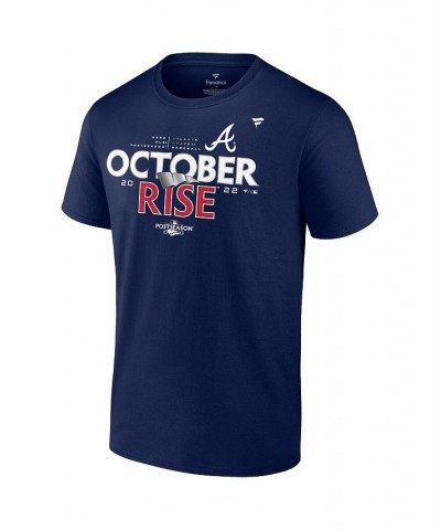 Men's Branded Navy Atlanta Braves 2022 Postseason Locker Room T-shirt $23.00 T-Shirts