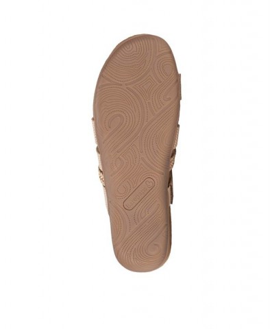 Women's Jorry Slide Sandal Tan/Beige $38.71 Shoes