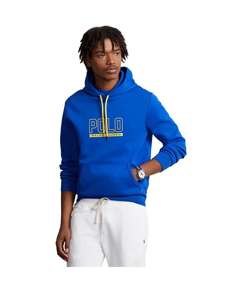 Men's Logo Cotton-Blend Hooded Sweatshirt Blue $56.88 Sweatshirt