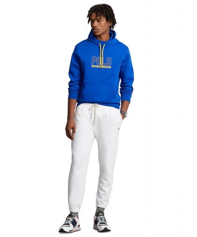 Men's Logo Cotton-Blend Hooded Sweatshirt Blue $56.88 Sweatshirt