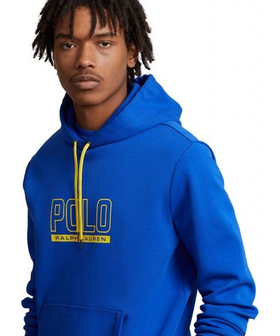 Men's Logo Cotton-Blend Hooded Sweatshirt Blue $56.88 Sweatshirt