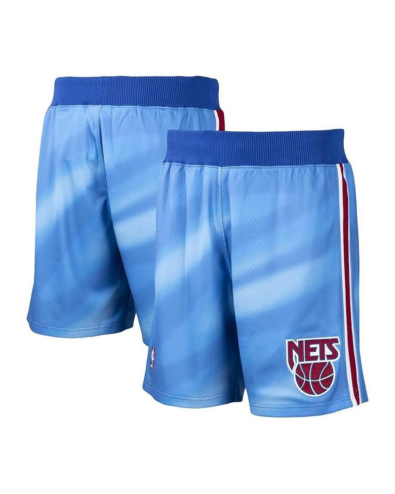 Men's Blue New Jersey Nets 1990/91 Hardwood Classics Authentic Shorts $77.50 Shorts