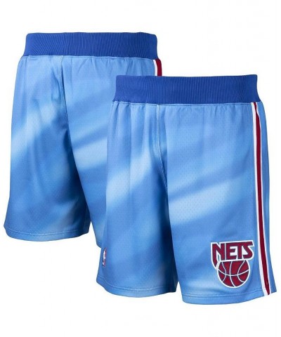 Men's Blue New Jersey Nets 1990/91 Hardwood Classics Authentic Shorts $77.50 Shorts