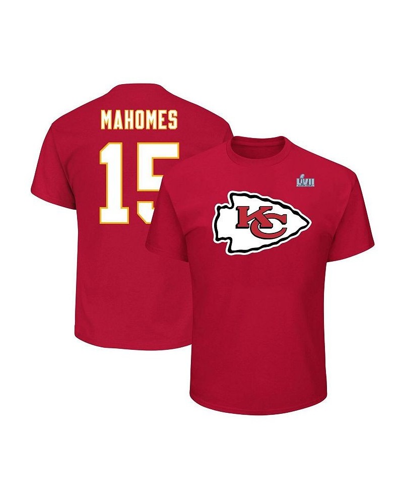 Men's Patrick Mahomes Red Kansas City Chiefs Super Bowl LVII Big and Tall Name and Number T-shirt $33.62 T-Shirts