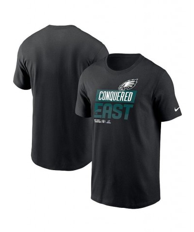 Men's Black Philadelphia Eagles 2022 NFC East Division Champions Locker Room Trophy Collection T-shirt $28.99 T-Shirts