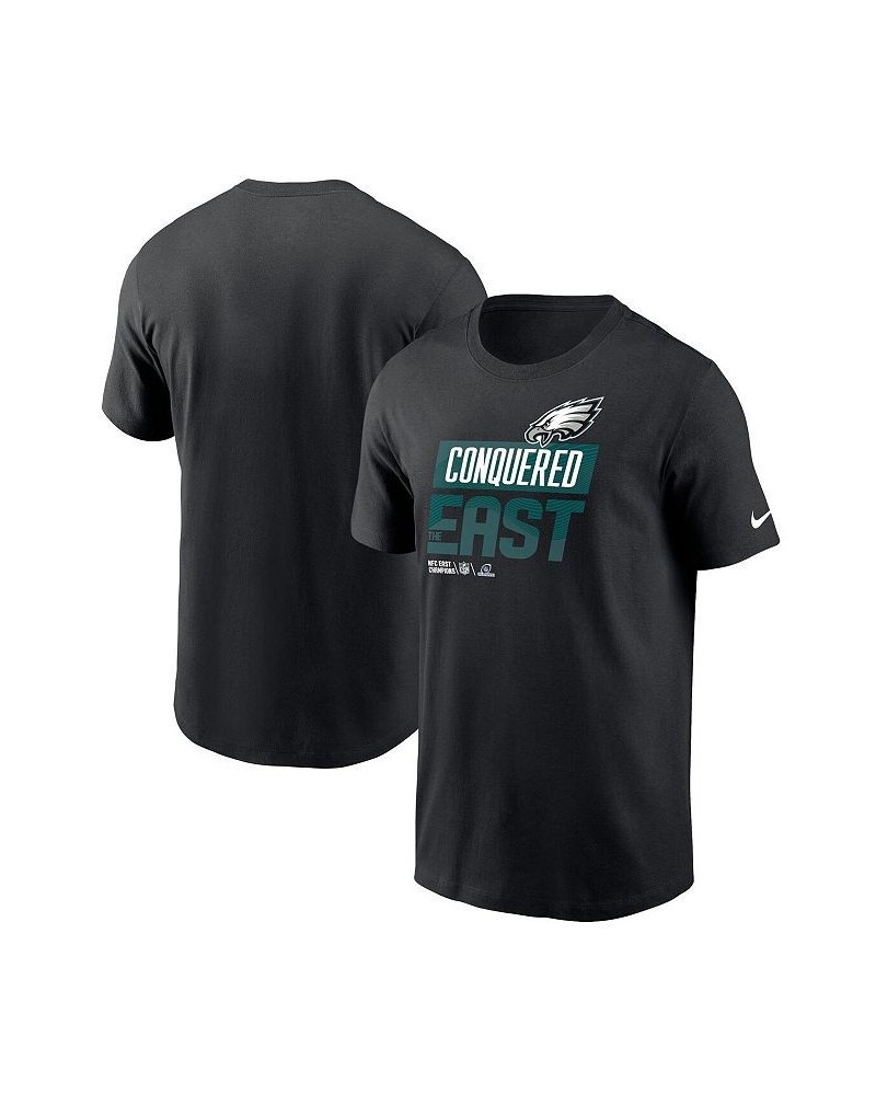 Men's Black Philadelphia Eagles 2022 NFC East Division Champions Locker Room Trophy Collection T-shirt $28.99 T-Shirts