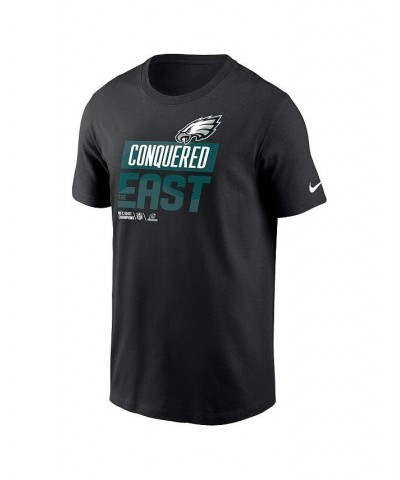 Men's Black Philadelphia Eagles 2022 NFC East Division Champions Locker Room Trophy Collection T-shirt $28.99 T-Shirts