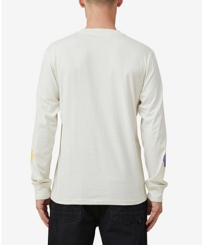 Men's Tbar Collab Long Sleeve T-shirt White $19.24 T-Shirts