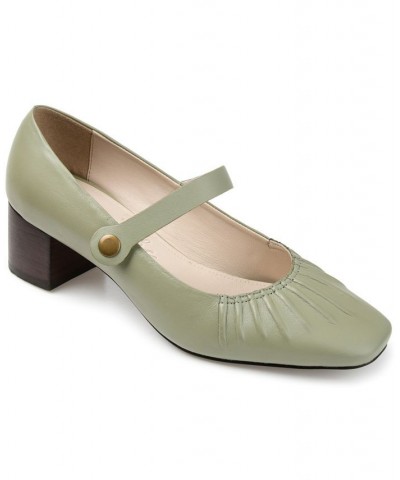 Women's Ellsy Low Heel Green $53.30 Shoes