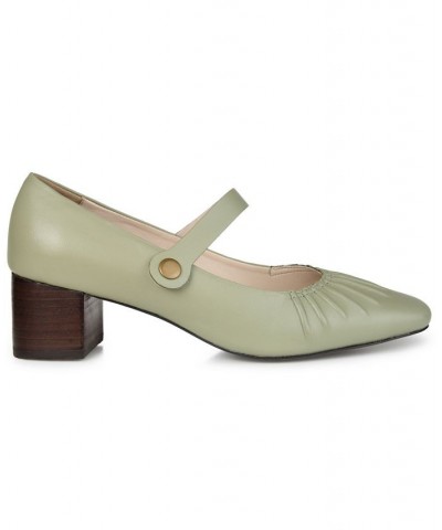 Women's Ellsy Low Heel Green $53.30 Shoes