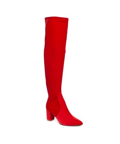 Women's Malia Extra Wide Calf Block Heels Over-The-Knee Boots - Extended sizes 10-14 PD04 $36.23 Shoes