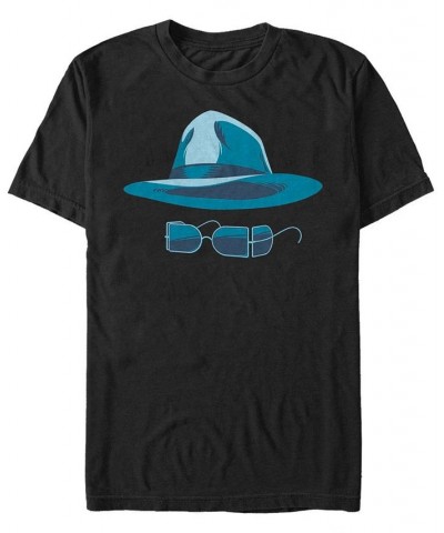 Universal Monsters Men's Invisible Man Hat and Glasses Big Face Short Sleeve T-Shirt Black $20.99 T-Shirts