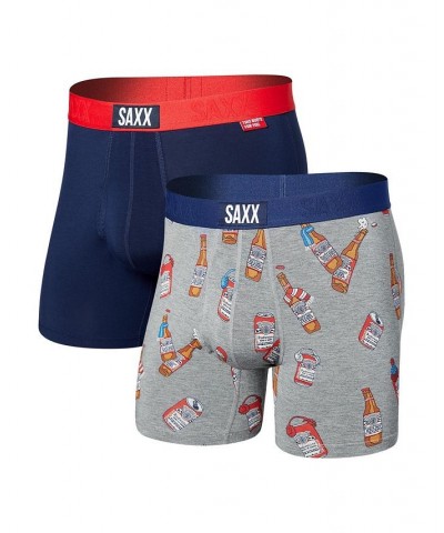 Men's Ultra Super Soft Boxer Fly Brief, Pack of 2 Multi $34.76 Underwear