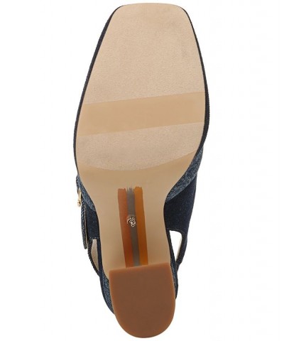 Women's Jildie Mary Jane Slingback Pumps Blue $52.50 Shoes