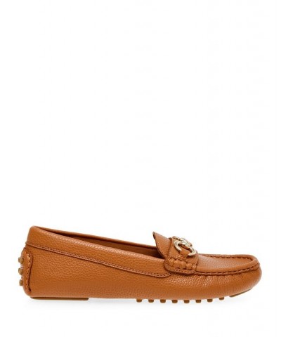 Women's Chrystie Moccasin Flats Brown $47.52 Shoes