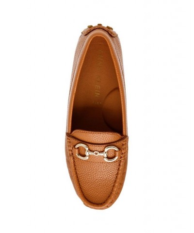 Women's Chrystie Moccasin Flats Brown $47.52 Shoes