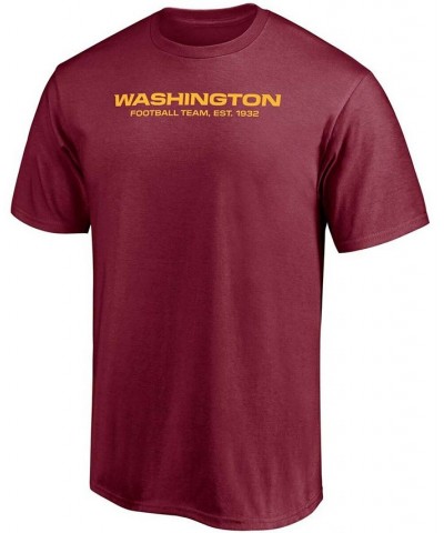 Men's Chase Young Burgundy Washington Football Team Player Icon Name and Number T-shirt $13.60 T-Shirts