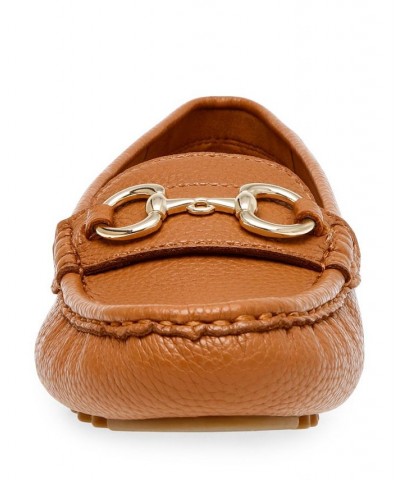 Women's Chrystie Moccasin Flats Brown $47.52 Shoes