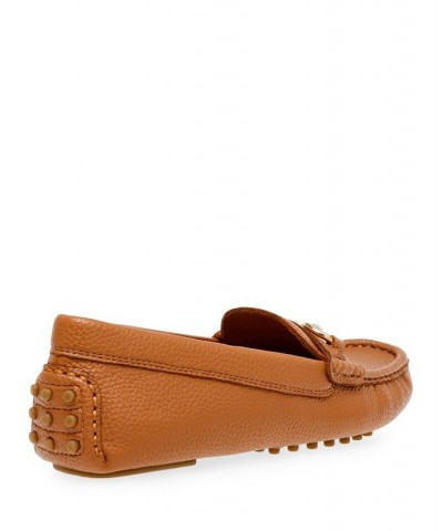 Women's Chrystie Moccasin Flats Brown $47.52 Shoes