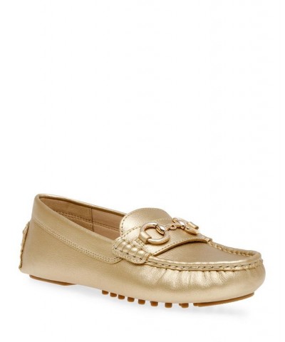 Women's Chrystie Moccasin Flats Brown $47.52 Shoes