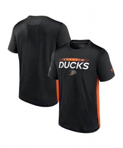 Men's Branded Black, Orange Anaheim Ducks Authentic Pro Rink Tech T-shirt $30.24 T-Shirts