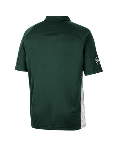 Men's Green Ohio Bobcats OHT Military-Inspired Appreciation Snow Camo Polo Shirt $35.39 Polo Shirts