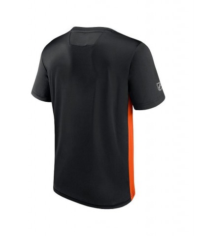 Men's Branded Black, Orange Anaheim Ducks Authentic Pro Rink Tech T-shirt $30.24 T-Shirts