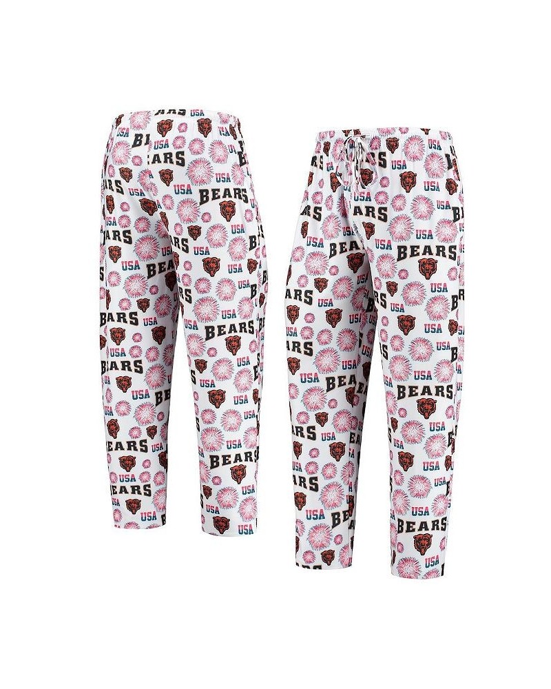 Men's White Chicago Bears Zest Patriotic Sleep Pants $22.50 Pajama