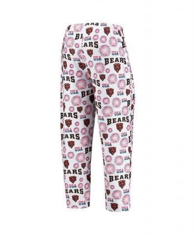 Men's White Chicago Bears Zest Patriotic Sleep Pants $22.50 Pajama