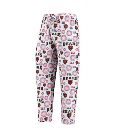 Men's White Chicago Bears Zest Patriotic Sleep Pants $22.50 Pajama